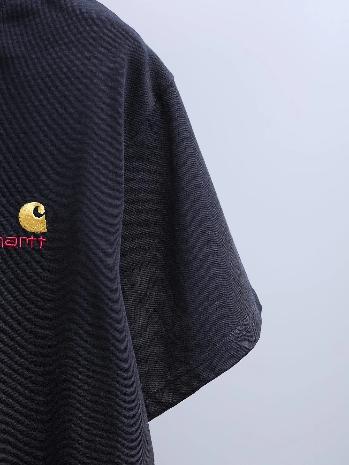 Carhartt 2꯭0꯭2꯭6 new spring and summer models ❤️ original ⌚️ high version Carhartt fabric is made of high-density pure cotton, does not deform and does not shrink. Process introduction: double thread movement. The chest logo uses high-quality embroidery🪡 technology. Color: Navy Blue SIZE: M-XXL